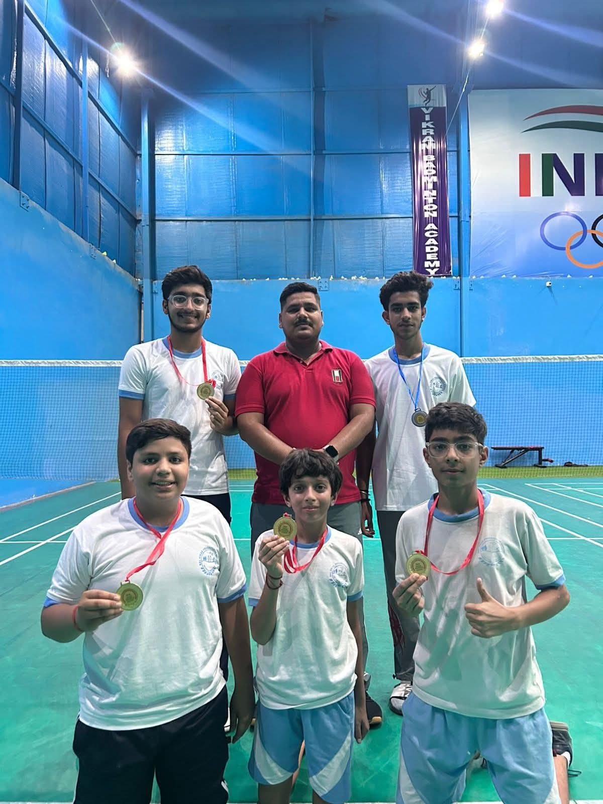 HBSE District Winners in Badminton (Boys)