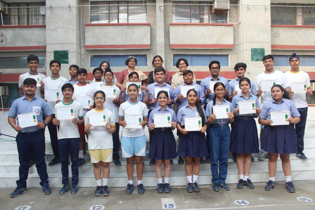 Medal Ceremony for the winners of salad decoration Competition on 6th May 2025.